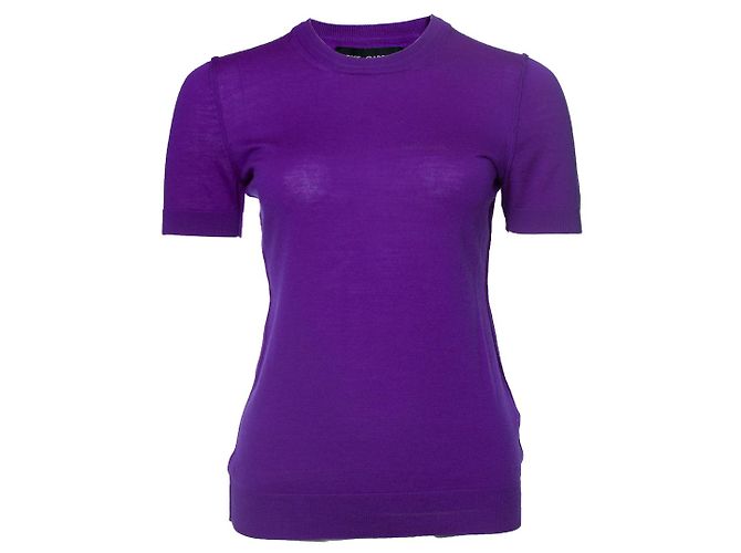 DOLCE & GABBANA, Lila Woll-T-Shirt