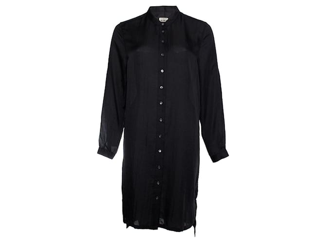 closed, Black Shirt Dress Polyester  ref.1001967