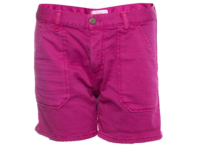 Autre Marque Ba e Sh, Shorts jeans fúcsia Rosa Algodão  ref.1001968