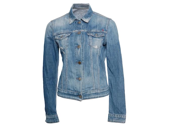Autre Marque REPLAY, Veste en jean bleu. Coton  ref.1001991