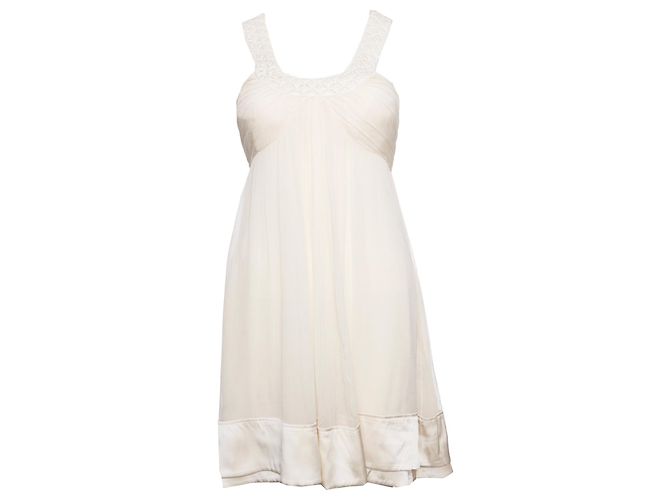 Autre Marque Jasmine Di Milo, Ecrufarbenes römisches Kleid in der Größe EU40 / l.