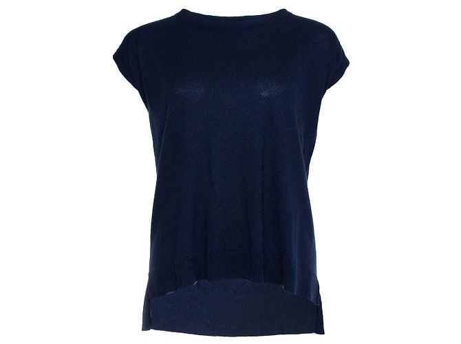 Autre Marque Diane von Furstenberg, Top blu con fiocco