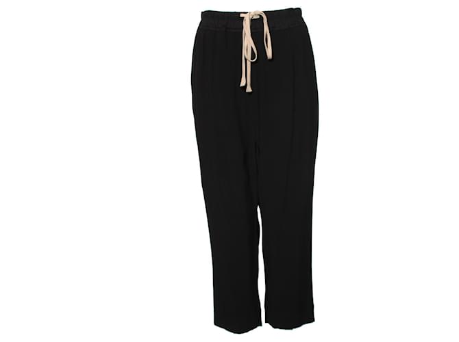 Rick Owens, Pants with lowered crotch in size IT38/XS. Black Viscose  ref.1002028
