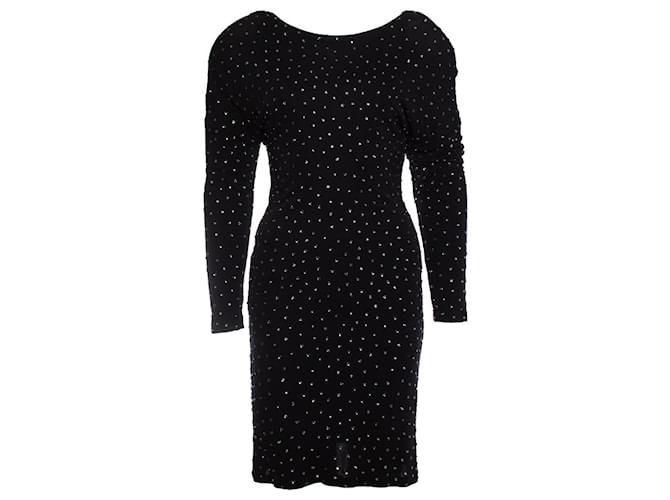 Autre Marque Jimmy Choo for H&M, dress with rhinestones Black Viscose  ref.1002039