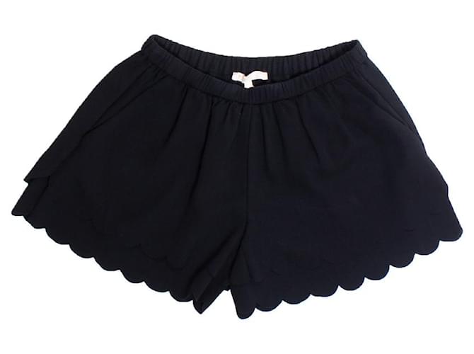 Maje, black shorts in layers Polyester  ref.1002049