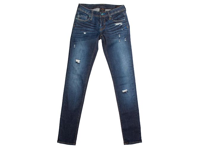 Autre Marque Mezclilla genética, jeans azules con rotos