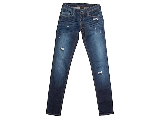 Autre Marque Denim genetico, blue jeans con strappi Cotone  ref.1002050