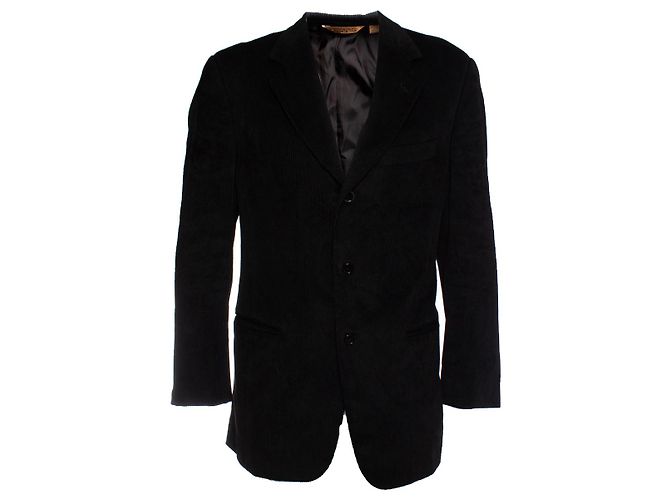 Autre Marque Donna Karan, Schwarzer Rippsamt-Blazer 