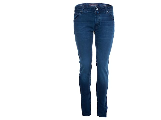 Jacob Cohen, Dark blue (stretch) Jeans Cotton  ref.1002077