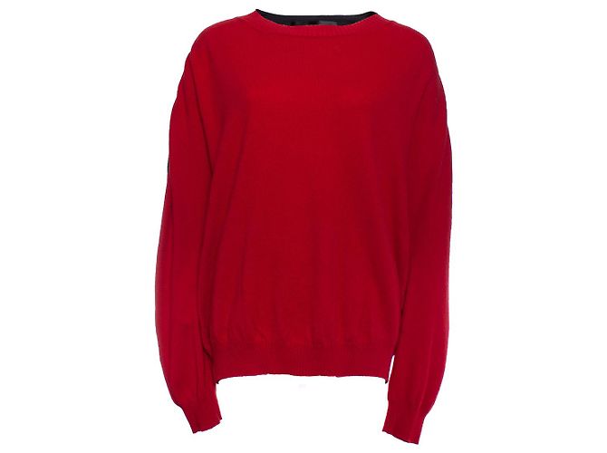 Autre Marque Haider Ackermann, roter übergroßer Pullover