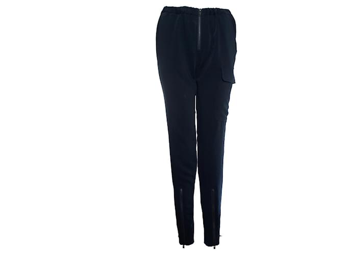 closed, Blue casual trousers Polyester  ref.1002087