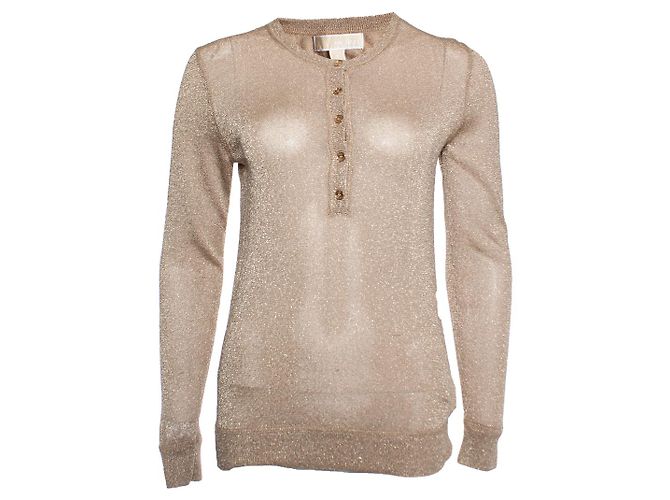 Michael Kors, Top in lurex oro D'oro