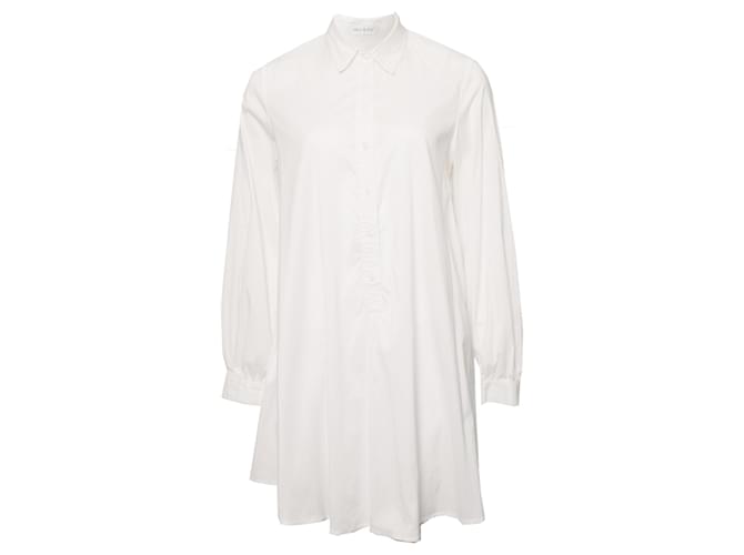 Paul & Joe, robe chemise blanche en taille M. Coton  ref.1002124