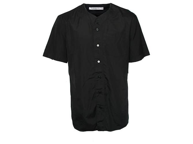 GIVENCHY, camisa negra con numero 17 en la espalda en tamaño 40/l. Negro Algodón  ref.1002127