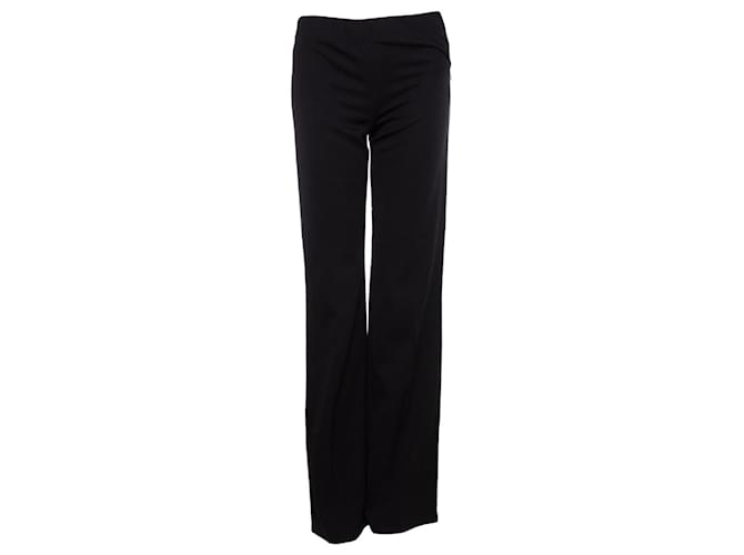 Alaïa Alaia, black trousers with flared legs Wool  ref.1002129