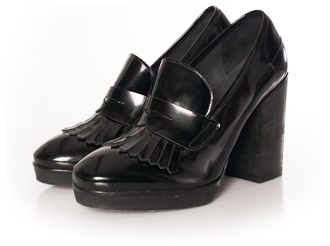 Autre Marque Fiorifrancesi, black patent leather loafer pumps.  ref.1002133