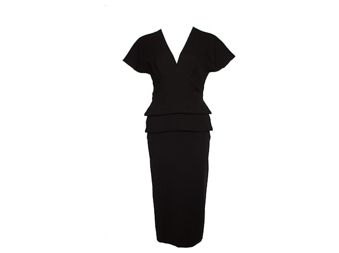 Roland Mouret, Black Wool Dress.  ref.1002139