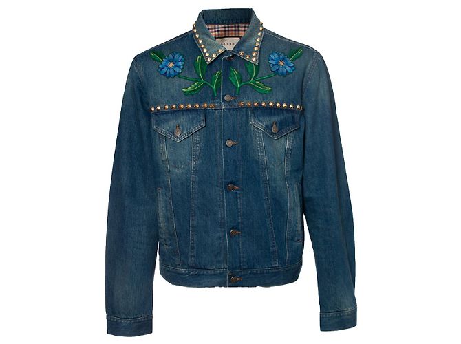 gucci, Mare Gothicum denim jacket Blue