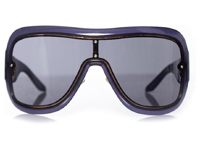 Christian Dior, Oversized Look shield sunglasses Purple  ref.1002169