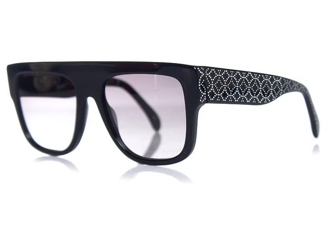 Alaïa Azzedine Alaia, Black rectangular gradient sunglasses