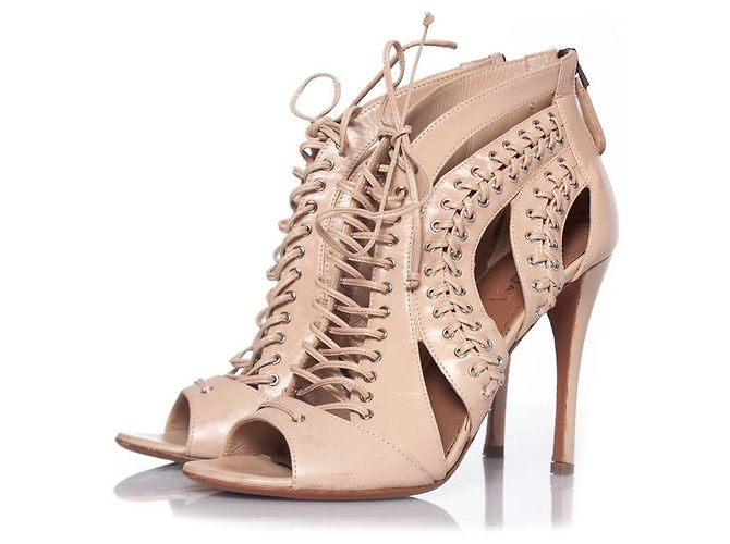Alaïa Alaia, Sandali ritagliati in pelle con lacci