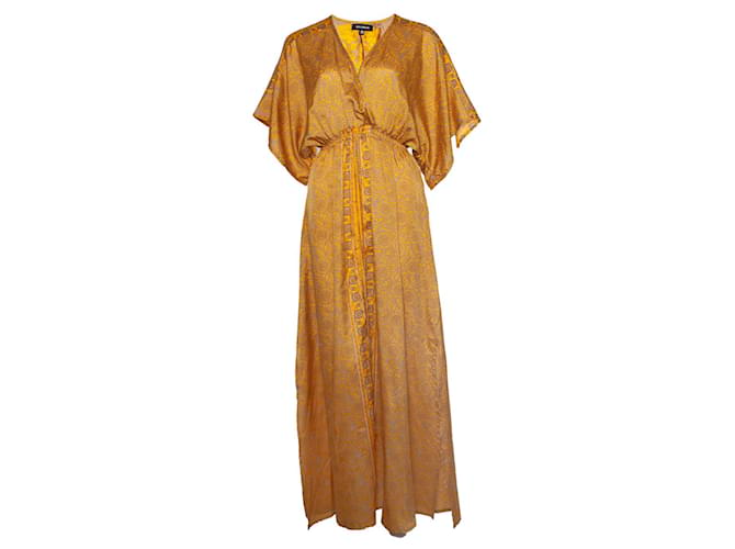 Autre Marque Sissel Edelbo, maxi dress in ochre Yellow  ref.1002206