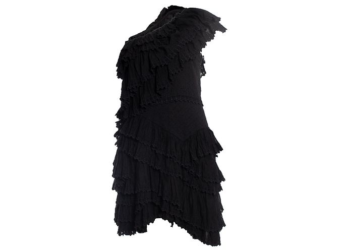 Isabel Marant, Abito nero monospalla con volant