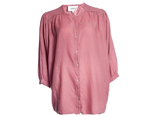 Autre Marque Camicetta Ba&Sh rosa in cotone