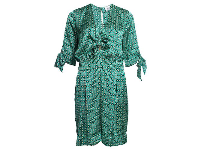Autre Marque Annarita N, Playsuit mit grünem Multiprint