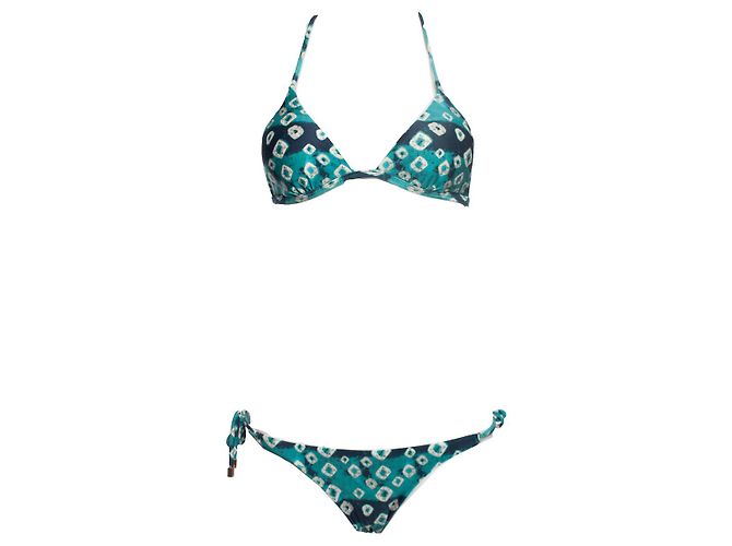 Autre Marque VIX paula hermanny, Bikini con estampado azul