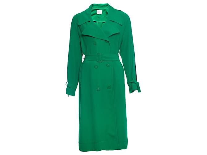 Autre Marque Annarita N, Green trench coat Polyester  ref.1002234