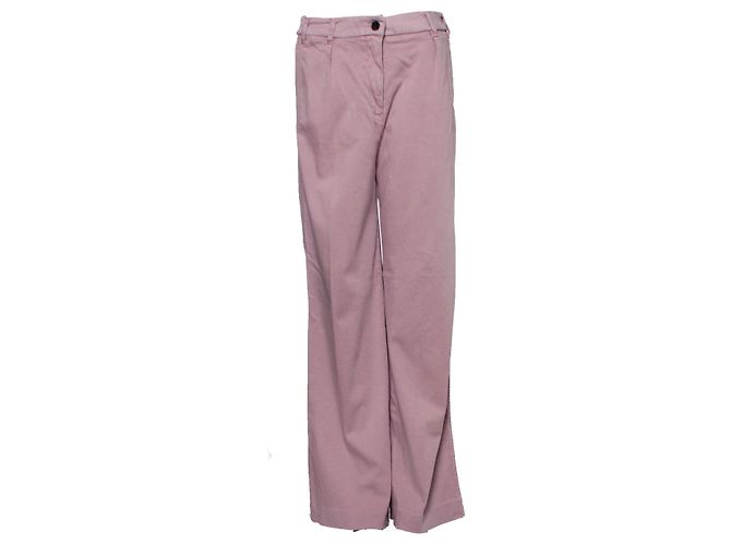 Autre Marque Ba&Sh Pantalones rosas de algodón