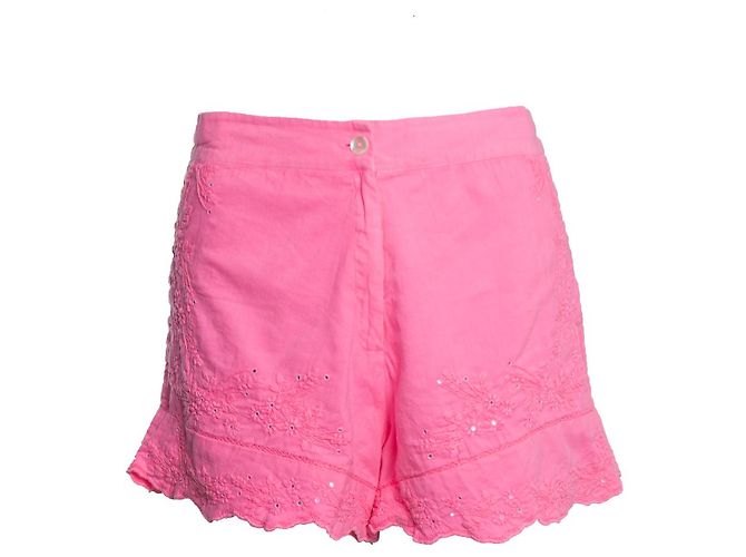 Autre Marque Juliette Dunn, Shorts rosa con ricami.