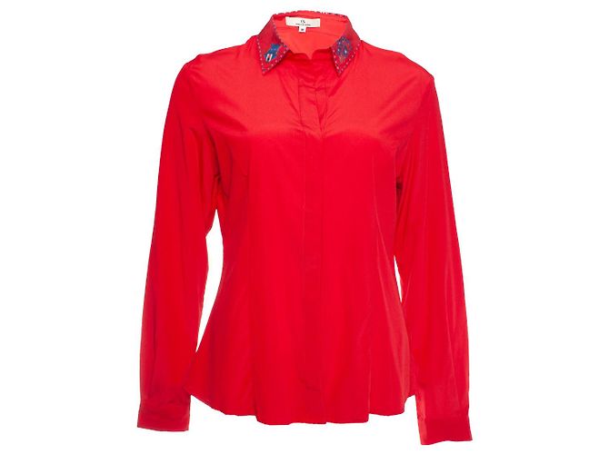 Autre Marque Charlotte Sparre, camicetta rossa con tomaia Rosso