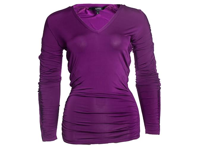 gucci, Purple wrinkled top Viscose  ref.1002240