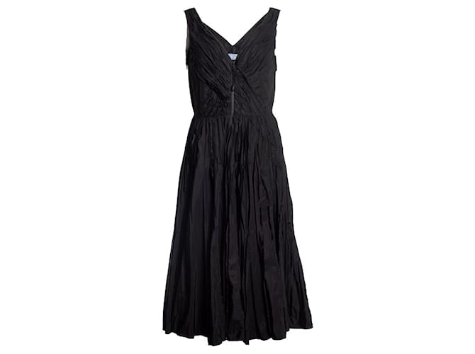 Prada, Black Sleeveless Dress  ref.1002245