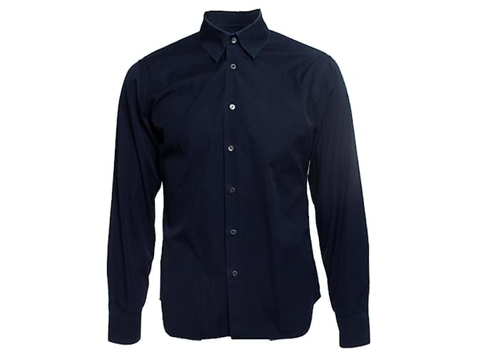Prada, Camicia blu Cotone  ref.1002270