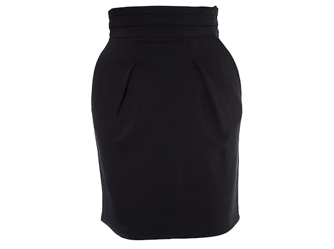 Elisabetta Franchi, Black pencil skirt. Viscose  ref.1002292