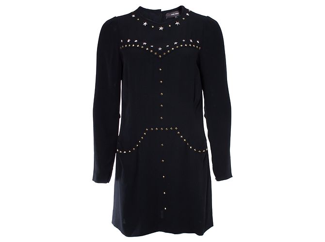 Isabel Marant, Abito krista nero con borchie.