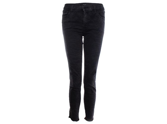 J Brand marca j, Vaqueros negros con estampado de cebra