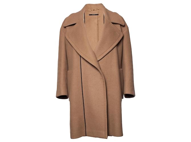 gucci, Brown oversized cashmere coat.  ref.1002314