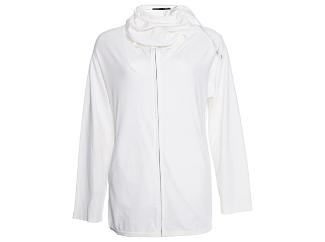 Autre Marque Marithe Francois Girbaud, white cardigan with collar  ref.1002325