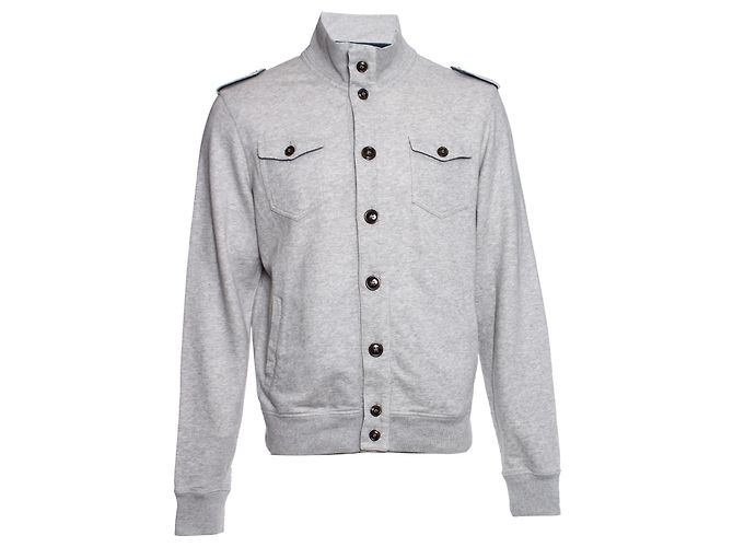 WOOLRICH, Cardigan gris avec boutons