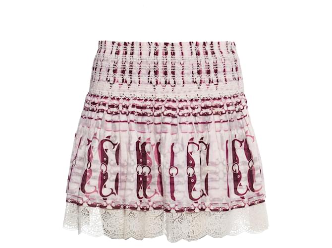 gucci, ruffle skirt with wale print. Multiple colors Cotton  ref.1002368