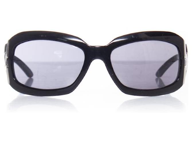 Autre Marque Bvlgari, Schwarze übergroße Sonnenbrille.  ref.1002382
