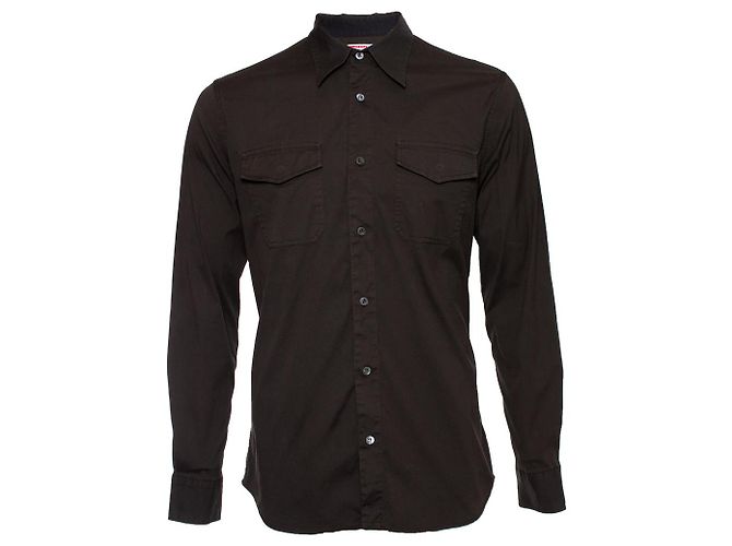 Camicia Prada in cotone verde Taglia M