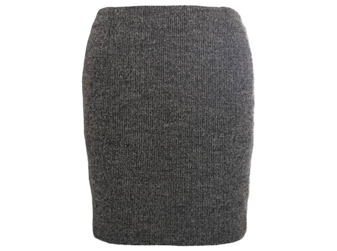 Versus, grey bouclé skirt. Wool Viscose  ref.1002404