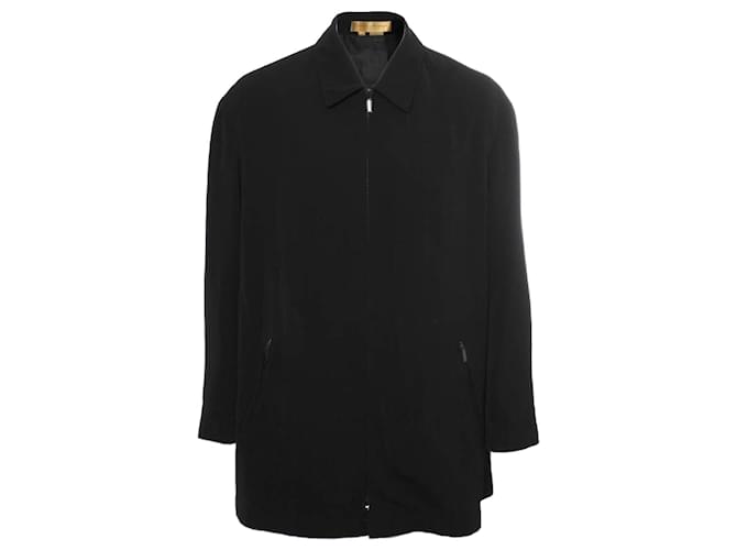 Dkny Donna Karan, black wind coat. Polyester  ref.1002436