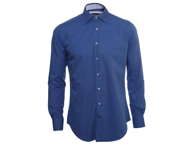 Autre Marque Profoumo, Blue Shirt. Cotton  ref.1002445