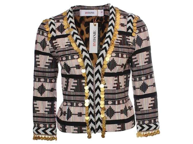 Autre Marque ByDanie, multi-color pastel jacket with charms. Multiple colors Cotton Polyester  ref.1002456